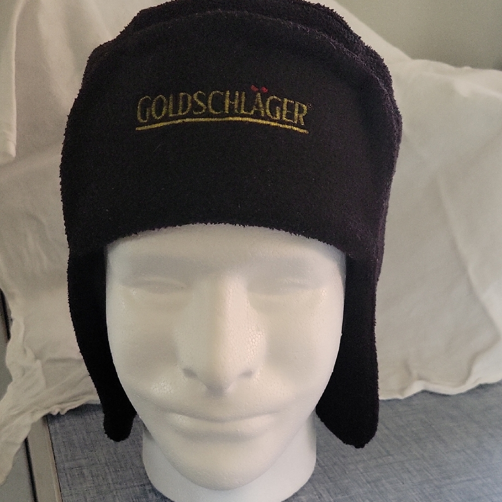 Vintage Promotional Goldschlager Fleece Cap. Great Condition No Tags